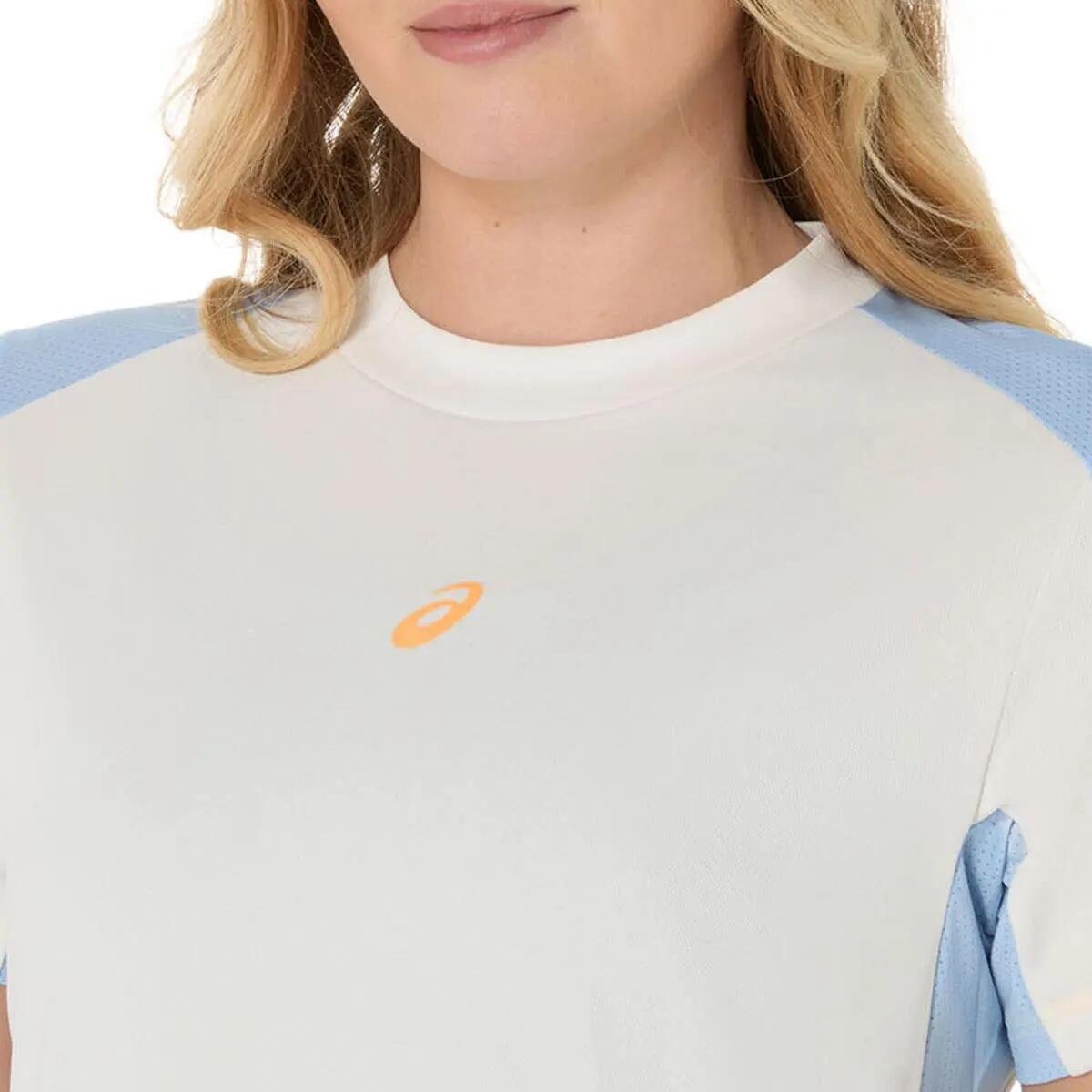 Camiseta Asics Padel Court Crema Mujer 4/4