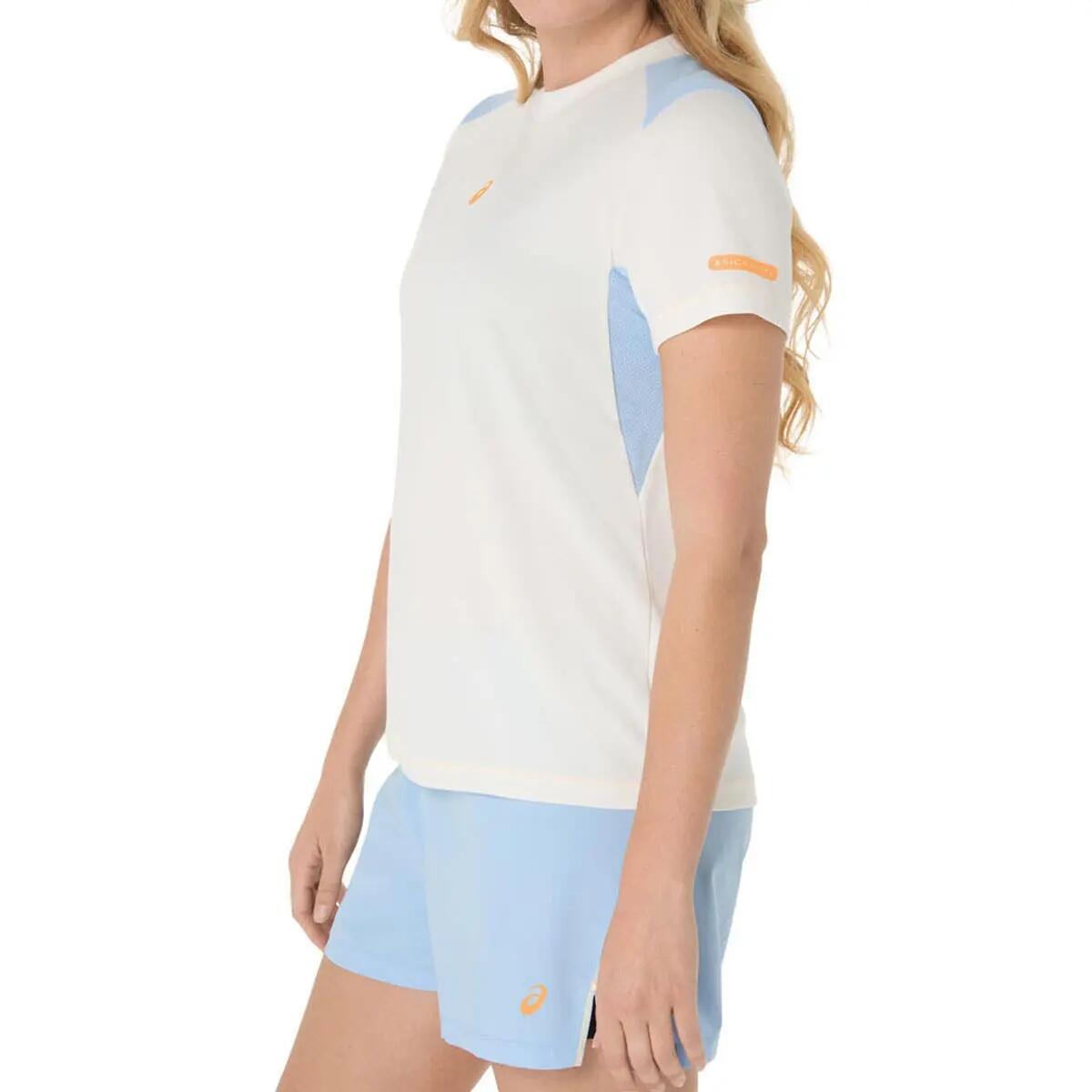 Camiseta Asics Padel Court Crema Mujer 2/4