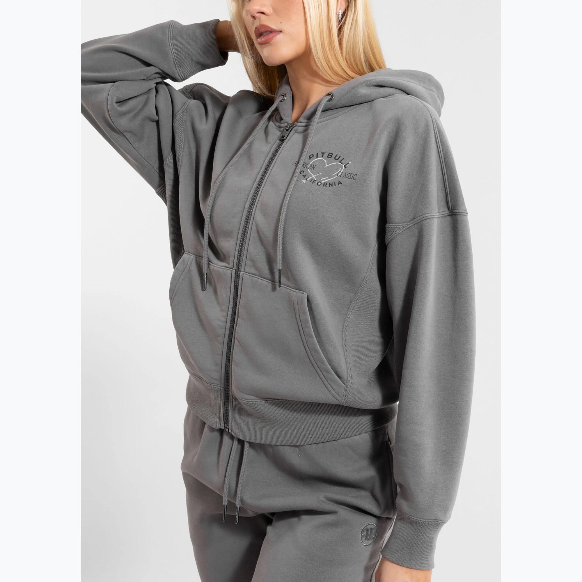 Bluza damska Pitbull Manzanita Heart Hooded Zip Sweatshirt 3/7