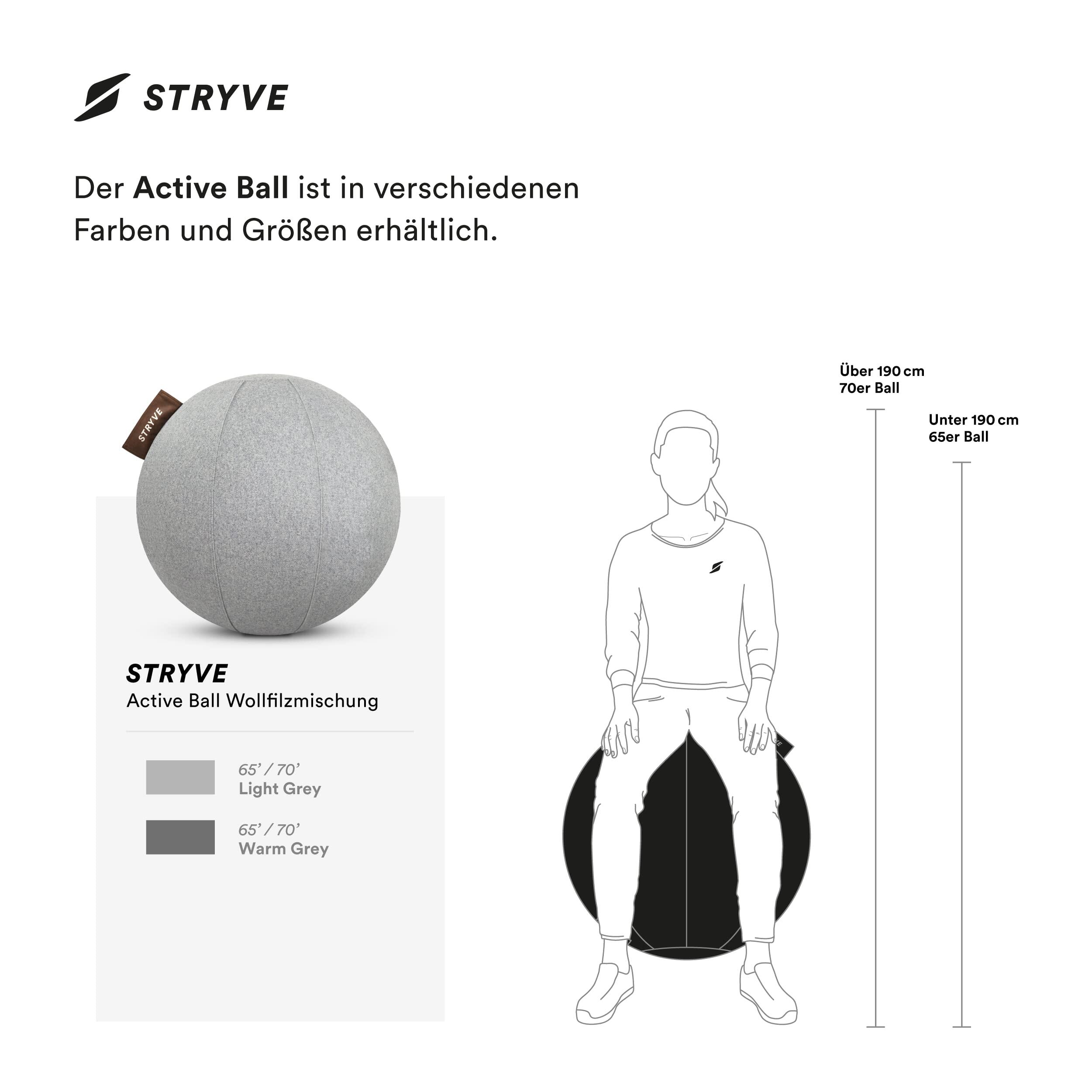 Active Ball | Lichtgrijs – 65 Unisex-Adult, 65 cm 7/7