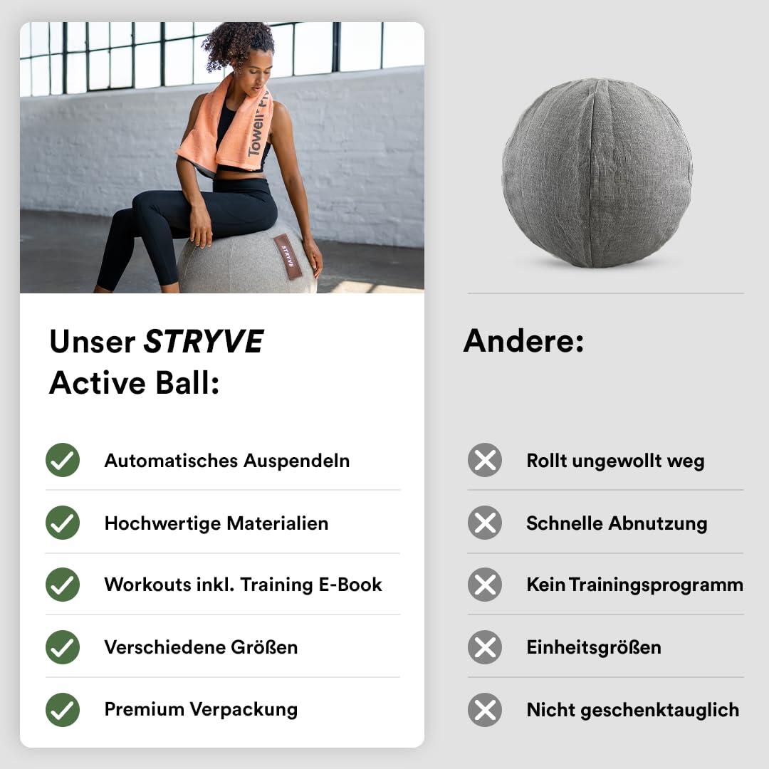 Active Ball | Lichtgrijs – 65 Unisex-Adult, 65 cm 6/7