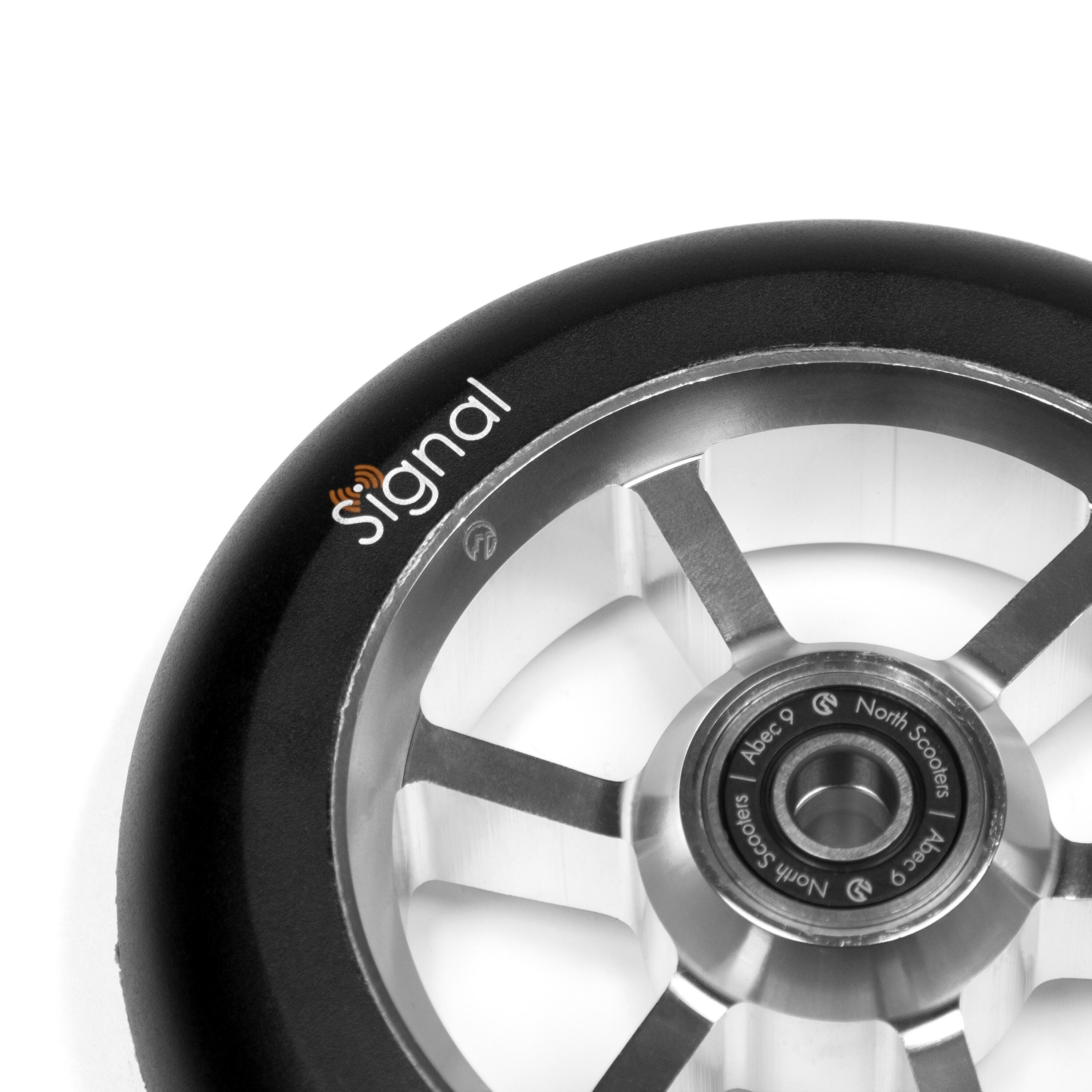 Ruedas Patinete - Signal V3 - 24 mm - Plata/Negro - North 2/2