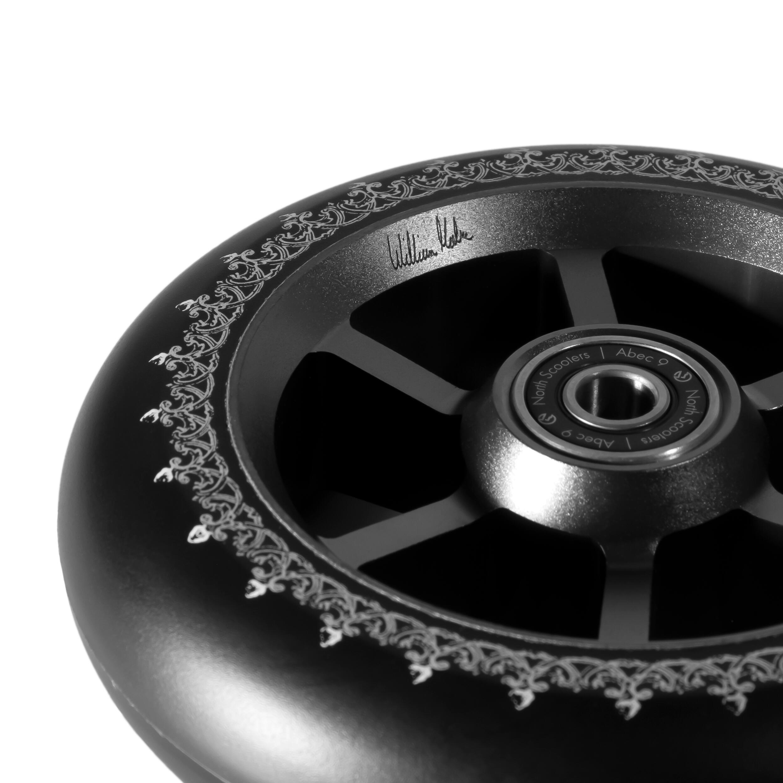 Ruedas Patinete - William Holm Sig - 30 mm - Plata/Negro - North 2/3