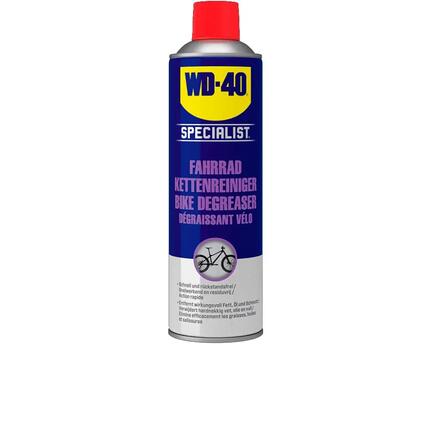 WD-40 Specialist Nettoyant chaîne vélo 500 ml - séchage rapide, enlève la graiss