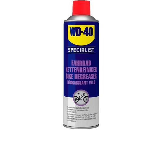 WD-40 Specialist Nettoyant chaîne vélo 500 ml - séchage rapide, enlève la graiss