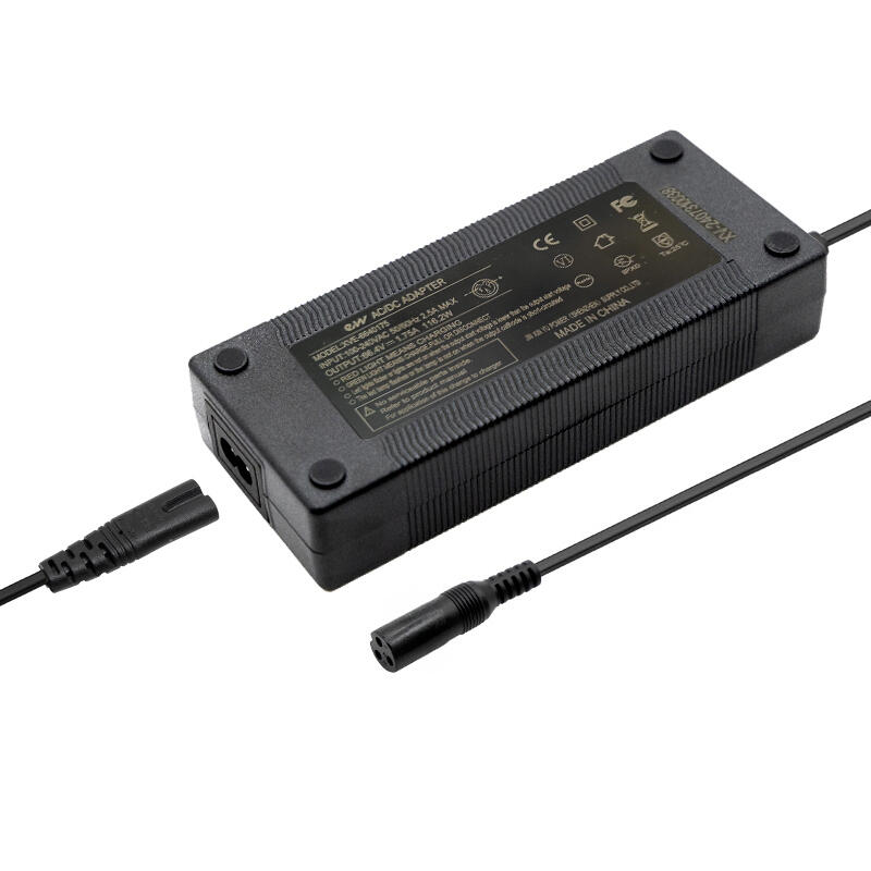 Cargador premium 60v (salida 66,4v)  2A conector Gx16 [Ewheel] 3/5