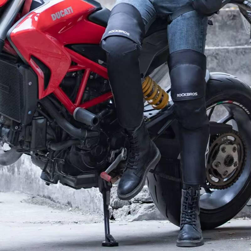 Nakolanniki motocyklowe, rowerowe, ochraniacze kolan Rockbros, czarne 5/7