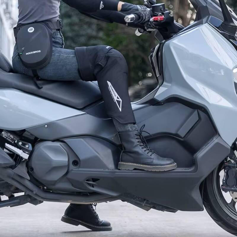 Nakolanniki motocyklowe, rowerowe, ochraniacze kolan Rockbros, czarne 3/7