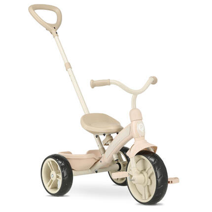 Qplay Elite Pro Tricycle avec Barre de Poussée - Vélo 2-en-1 - Bleu