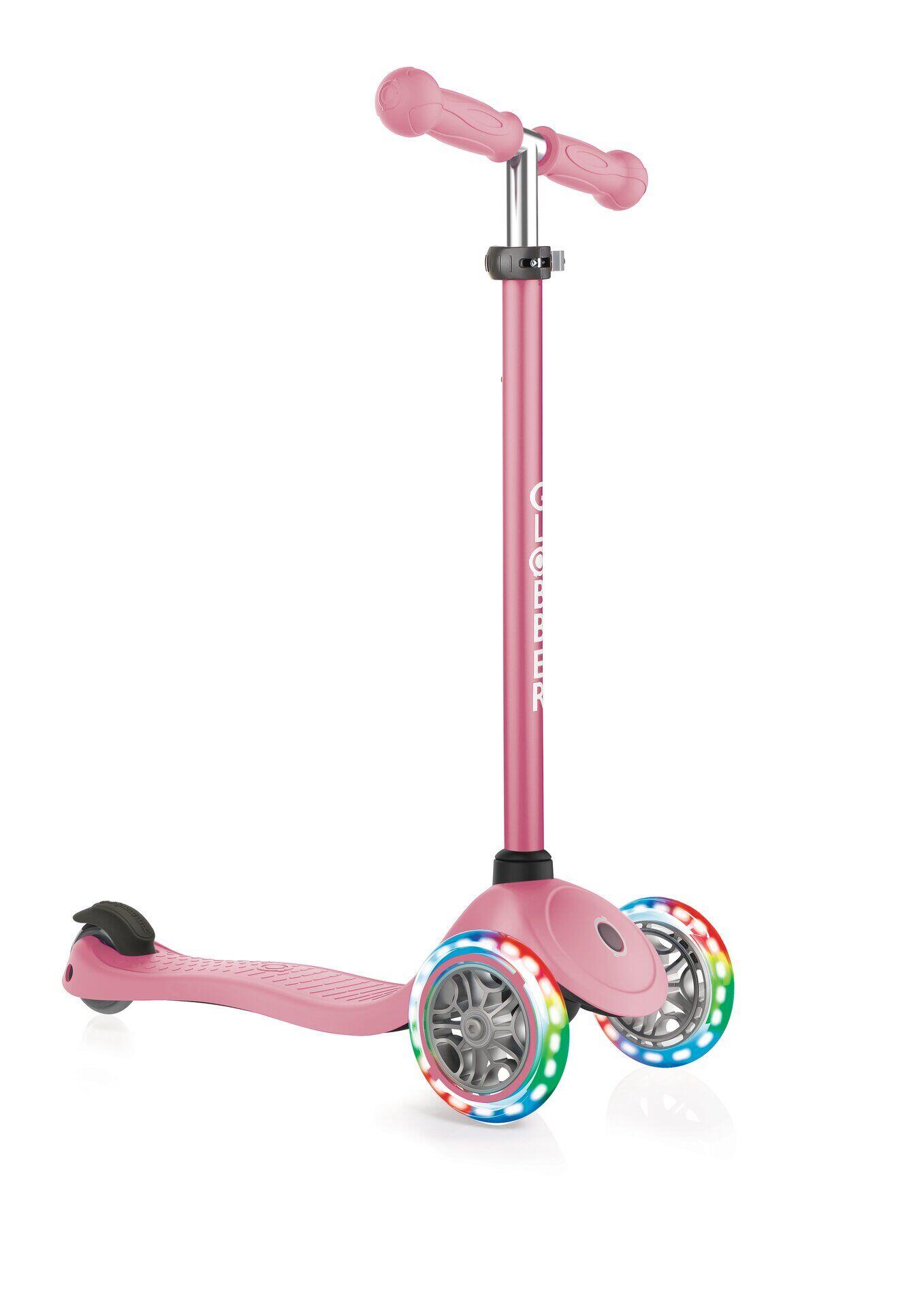 GLOBBER PRIMO LIGHTS rosa, mit Leuchtrollen 2/4