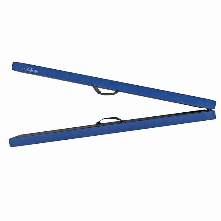 Cannons UK 8ft/244cm Folding Gymnastics Beams with Handles Blue 1/1