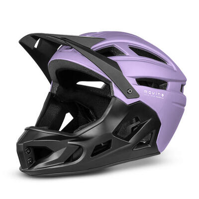 Casco Full Face Movino Edge 418g MTB Monopattino Pattini 51-54cm In-mold