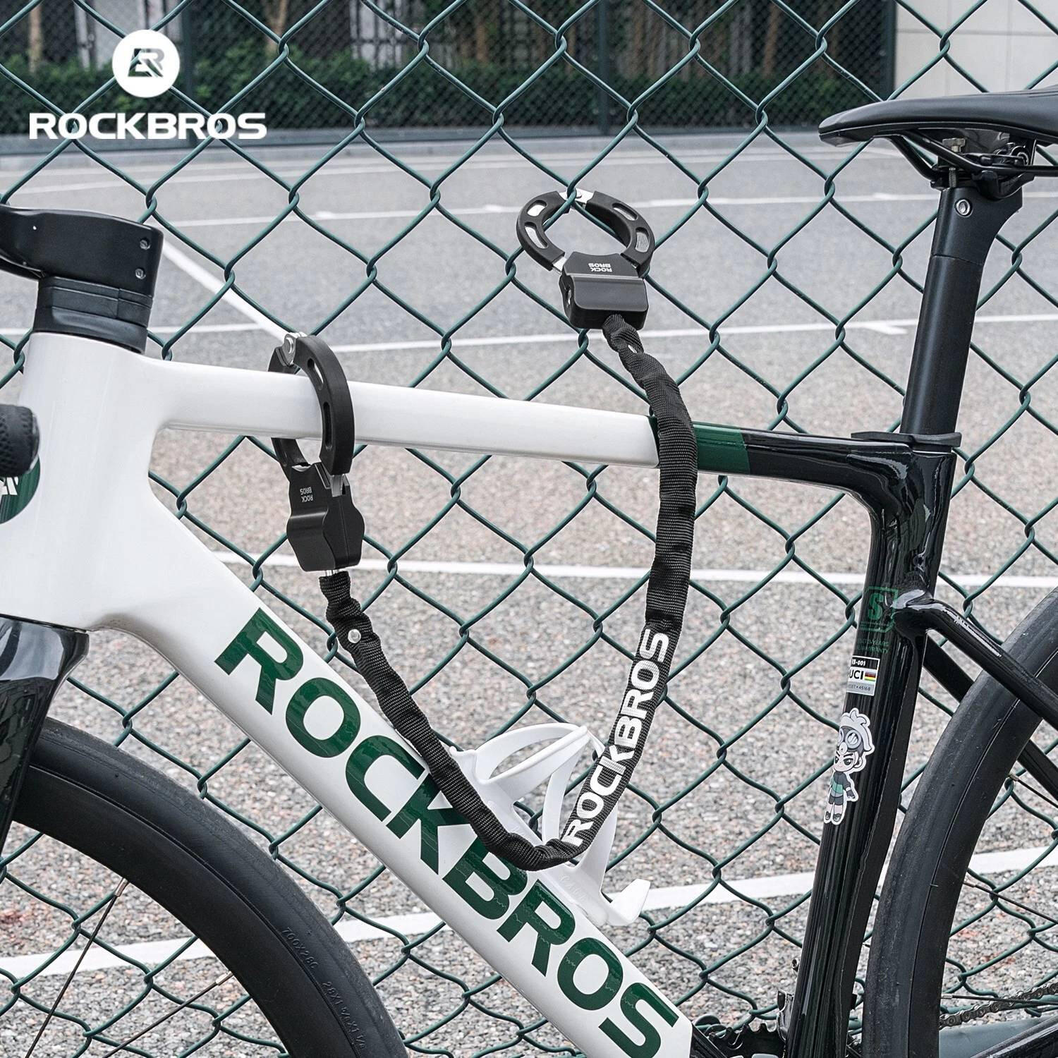 Zabezpieczenie rowerowe, blokada koła, łańcuch ROCKBROS do roweru i hulajnogi 5/7