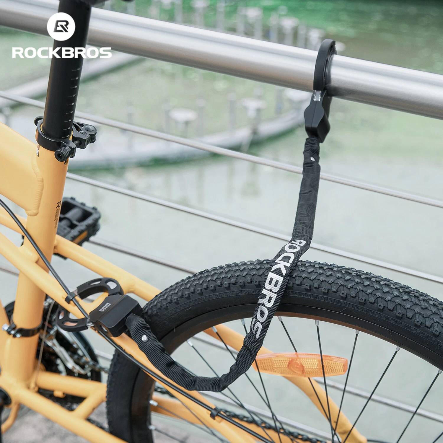 Zabezpieczenie rowerowe, blokada koła, łańcuch ROCKBROS do roweru i hulajnogi 4/7
