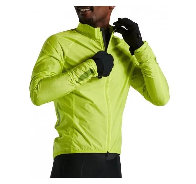 Jacheta ciclism vant pentru barbati men Trail-Series Wind HyperViz - verde fluo 5/5