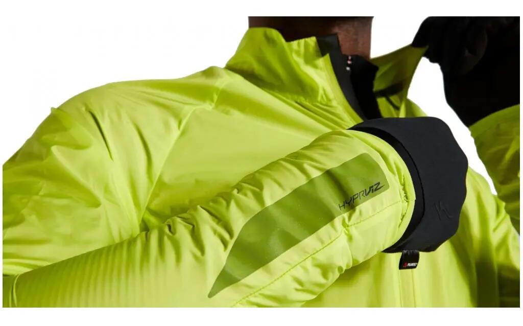 Jacheta ciclism vant pentru barbati men Trail-Series Wind HyperViz - verde fluo 4/5