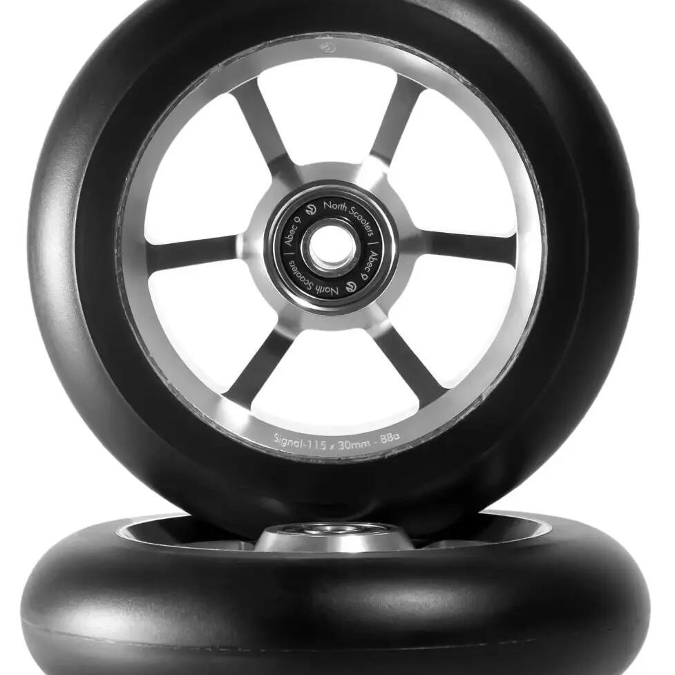Scooter Wheels - Club - 30 mm - Silver/Black - North