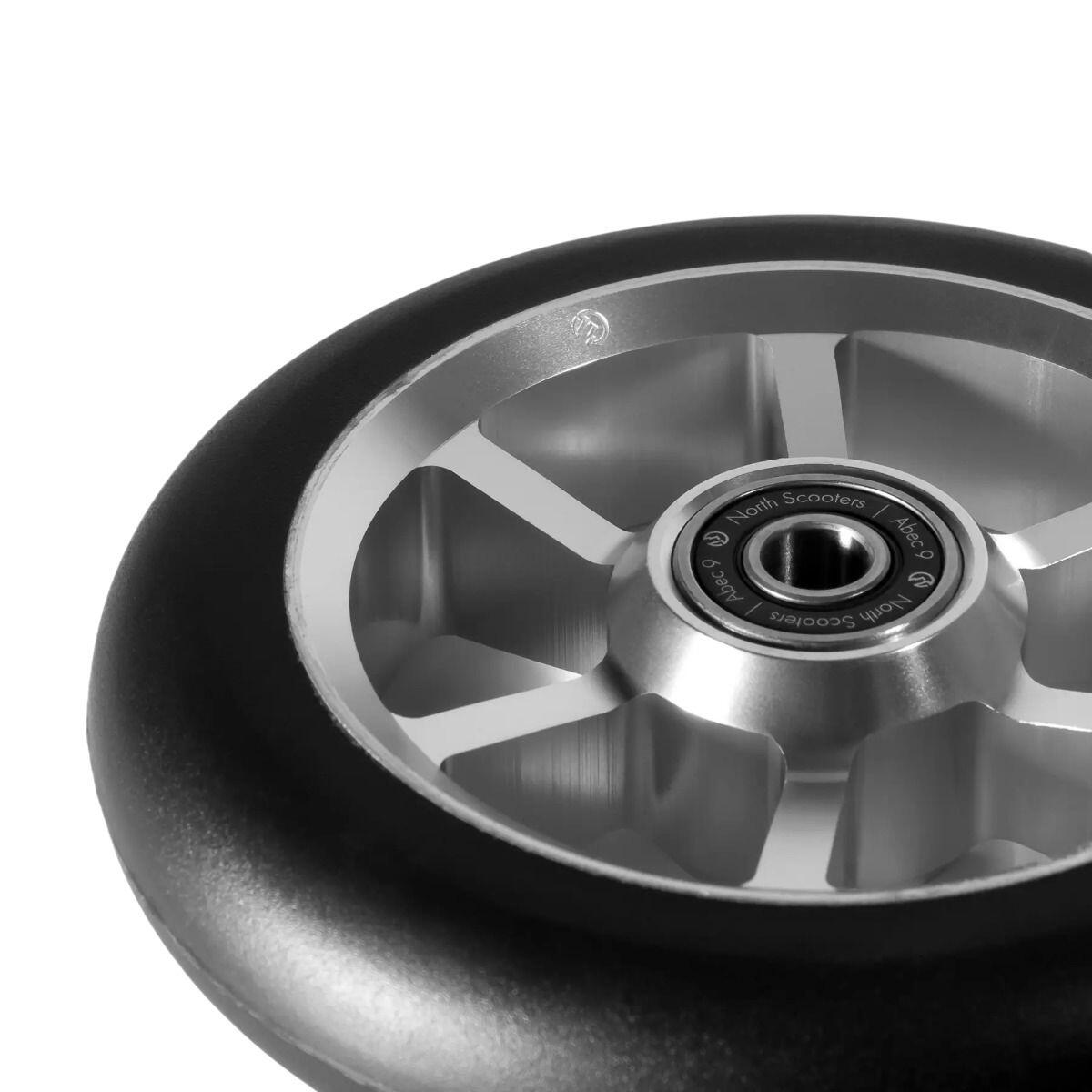 Ruedas Patinete - Club - 30 mm - Plata/Negro - North 2/2