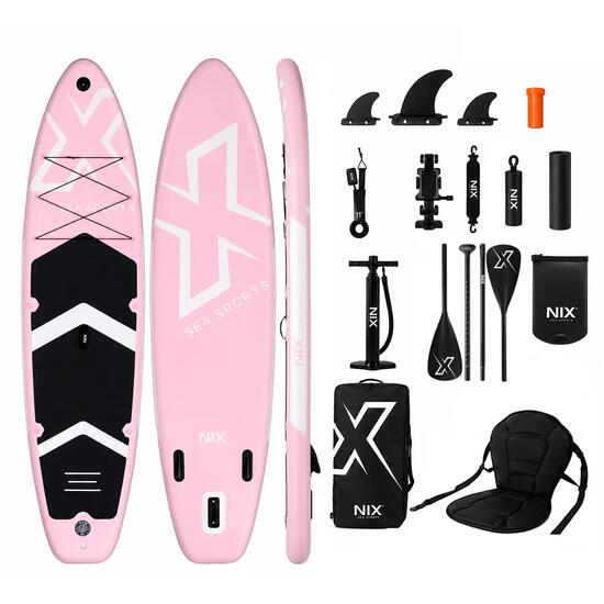 Planche de paddle gonflable 11" rose Pack Premium