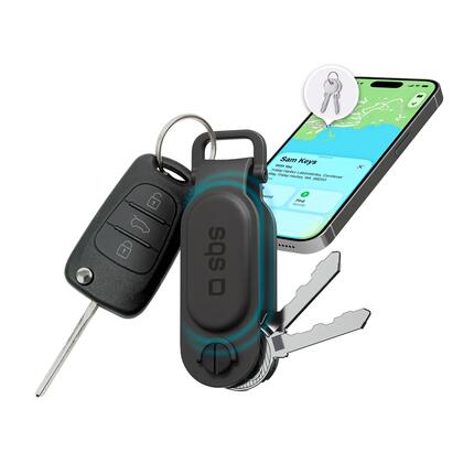 Porte-clés avec tracker Track My Key Apple Find My/Google Find Hub