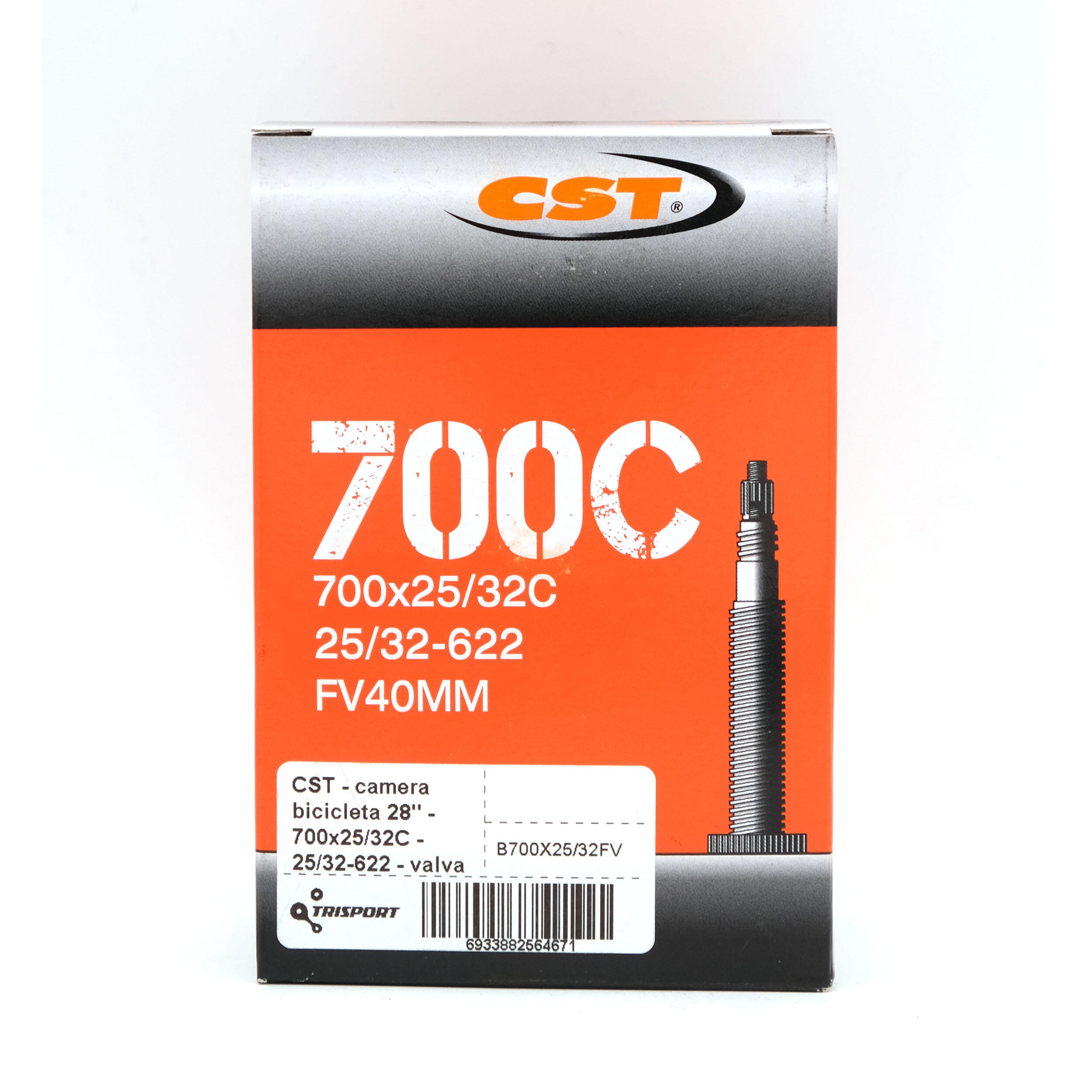 Camera bicicleta 28" - 700x25/32C - 25/32-622 - valva presta FV 40mm
