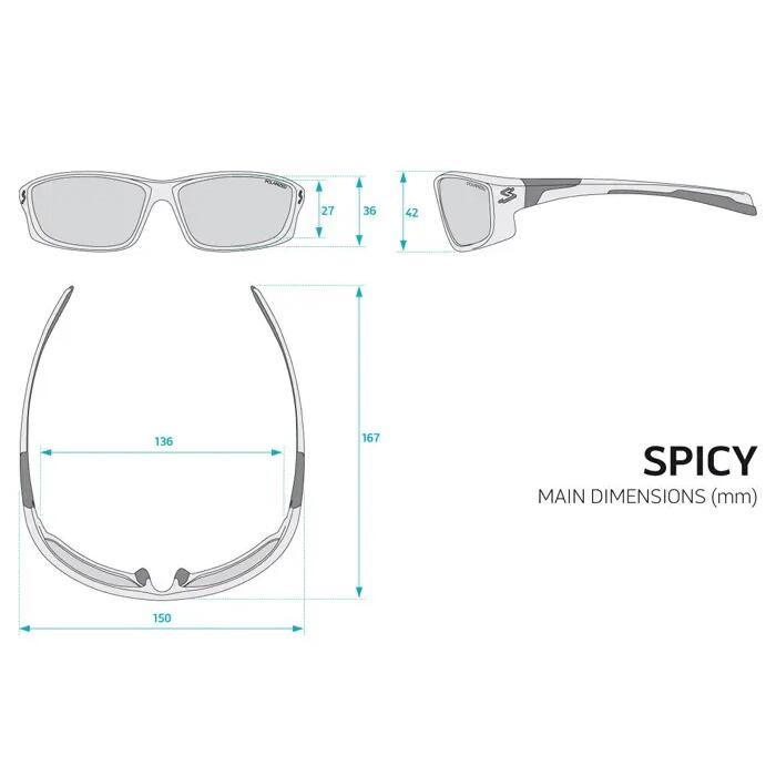 Ochelari soare sport fotocromatici Spicy, lentile Lumiris II, negru fumuriu - r…