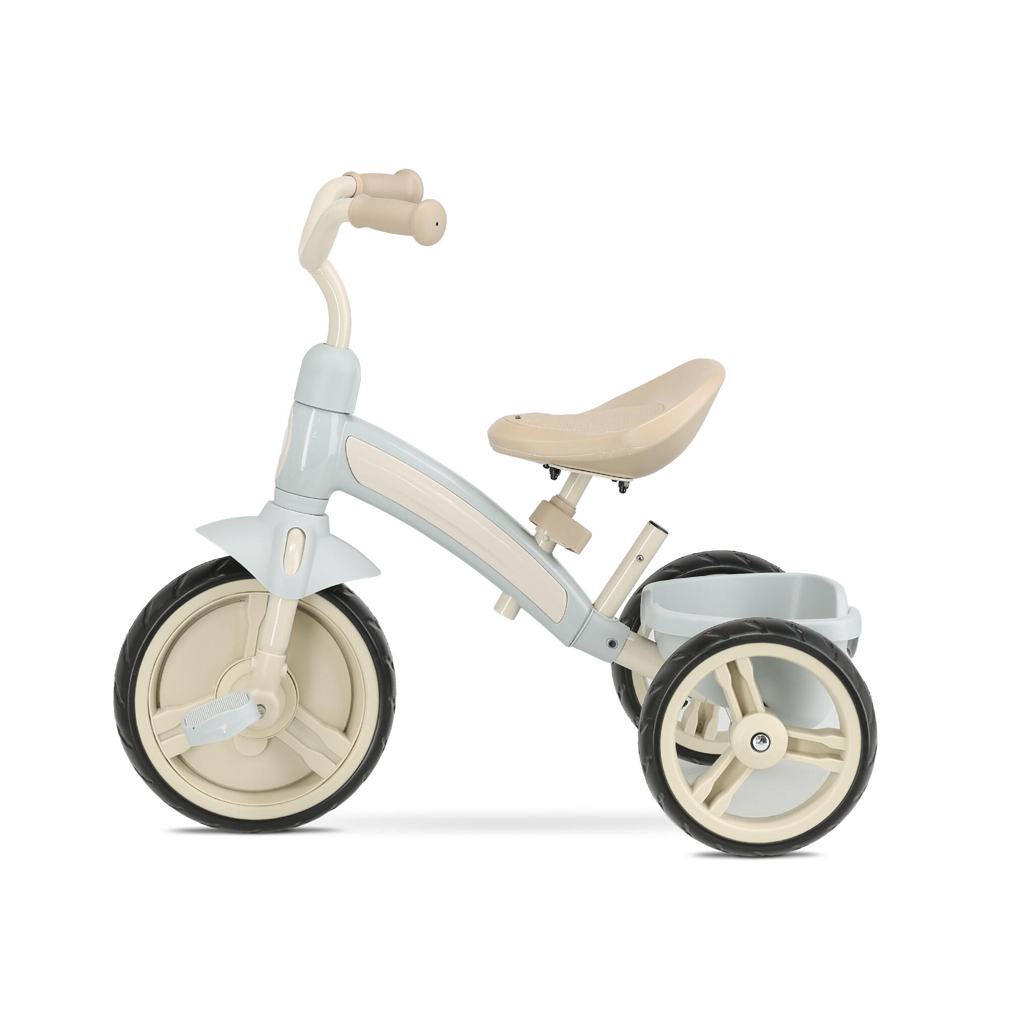 Qplay Elite Pro Triciclo com Barra de Empurrar - Bicicleta Infantil 2em1 - Azul 6/7