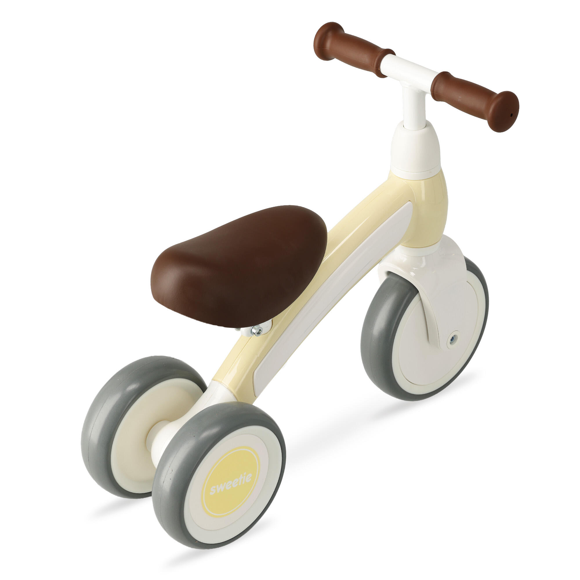 Qplay Sweetie Bicicletta Senza Pedali - Triciclo 1-3 Anni - Crema 4/5