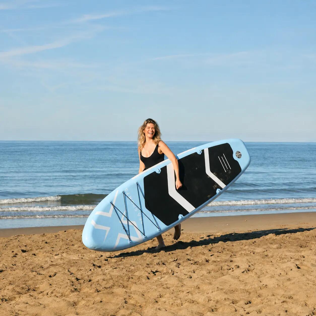 Nixsea – Prancha inflável de paddle 11" azul Pack Premium 3/8