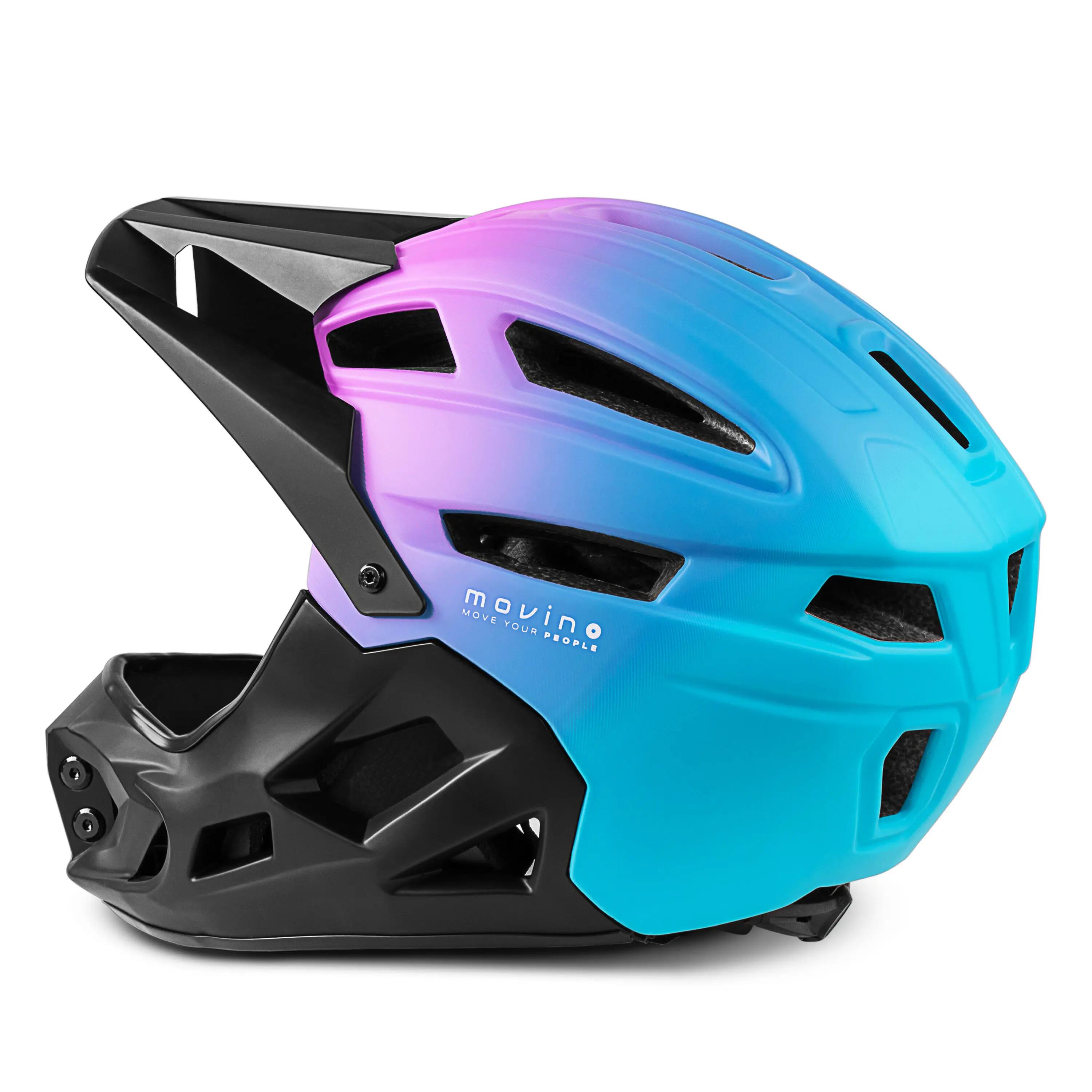 Capacete Full Face Movino Edge 418g BTT Trotinete Patins 51-54cm In-mold 4/9