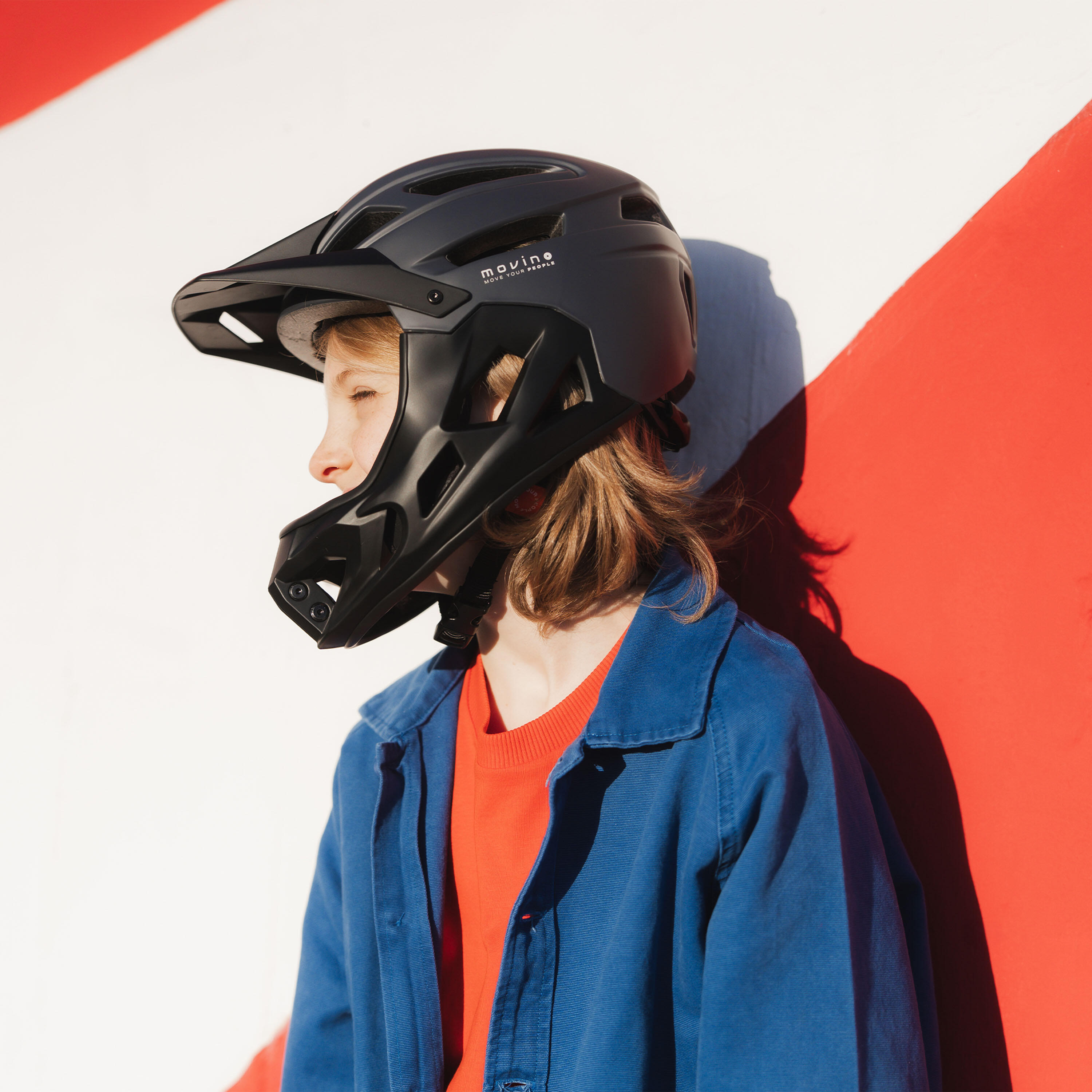 Full Face Helm Movino Edge 418g MTB Scooter Inline-Skates 51-54cm In-Mold 3/9