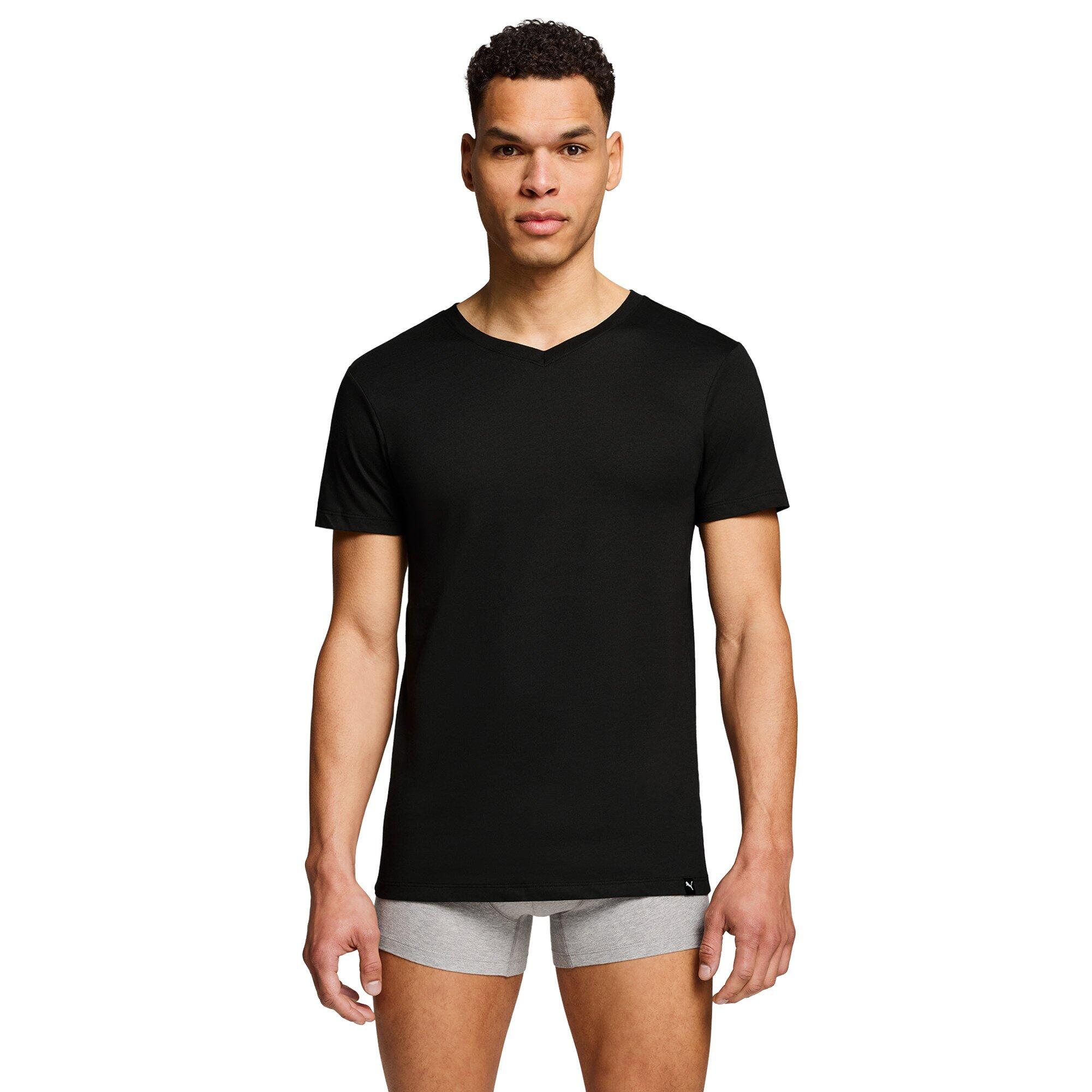 Maglietta Uomini Confezione da 2 Vestibilità confortevole-V-Neck Tee 2P 5/7