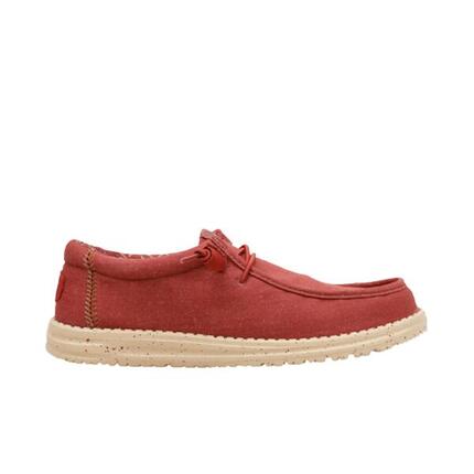 Baskets En Toile Homme Hey Dude Wally Strech Canvas Rouge