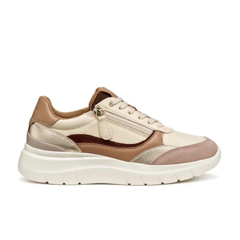 Zapatillas Dames Geox Plumerry Beige 1/5