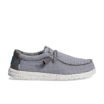 Baskets En Toile Homme Hey Dude Wally Sport Gris