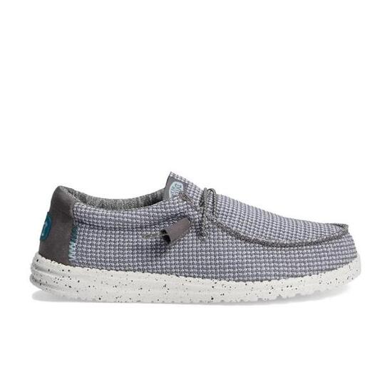 Baskets En Toile Homme Hey Dude Wally Sport Gris
