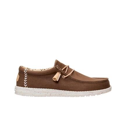 Baskets En Toile Homme Hey Dude Wally Strech Canvas Marron