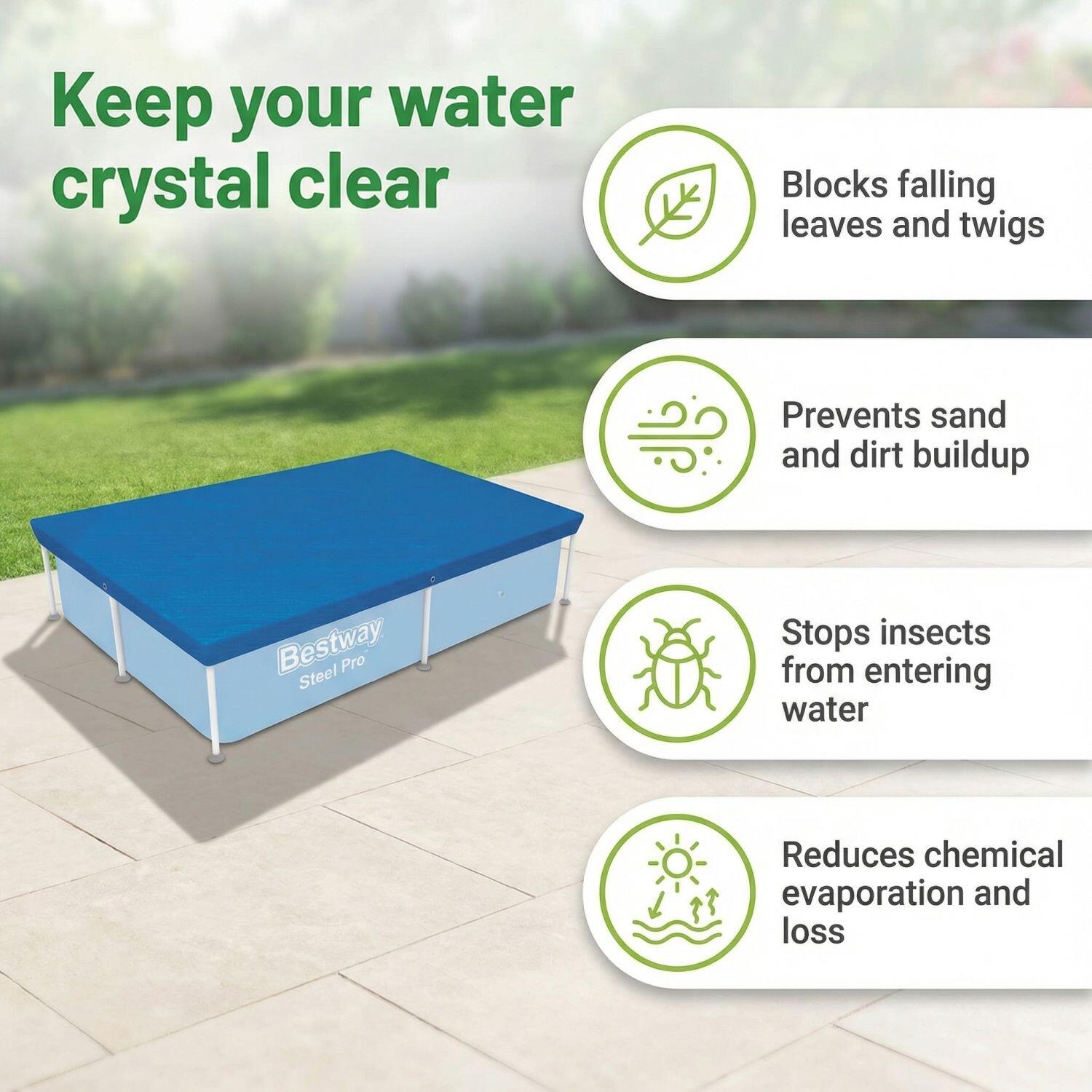Bestway Pool Steel Pro 221x150x43 cm - Poolpaket 6/7