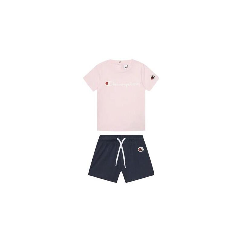 Conjunto Champion Kids rosa y azul para niña 2/3