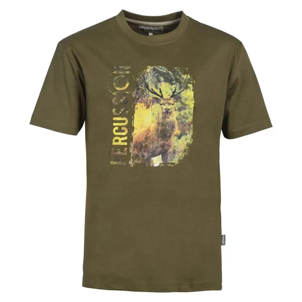T-shirt Sérigraphie Cerf Percussion-XL 2/5