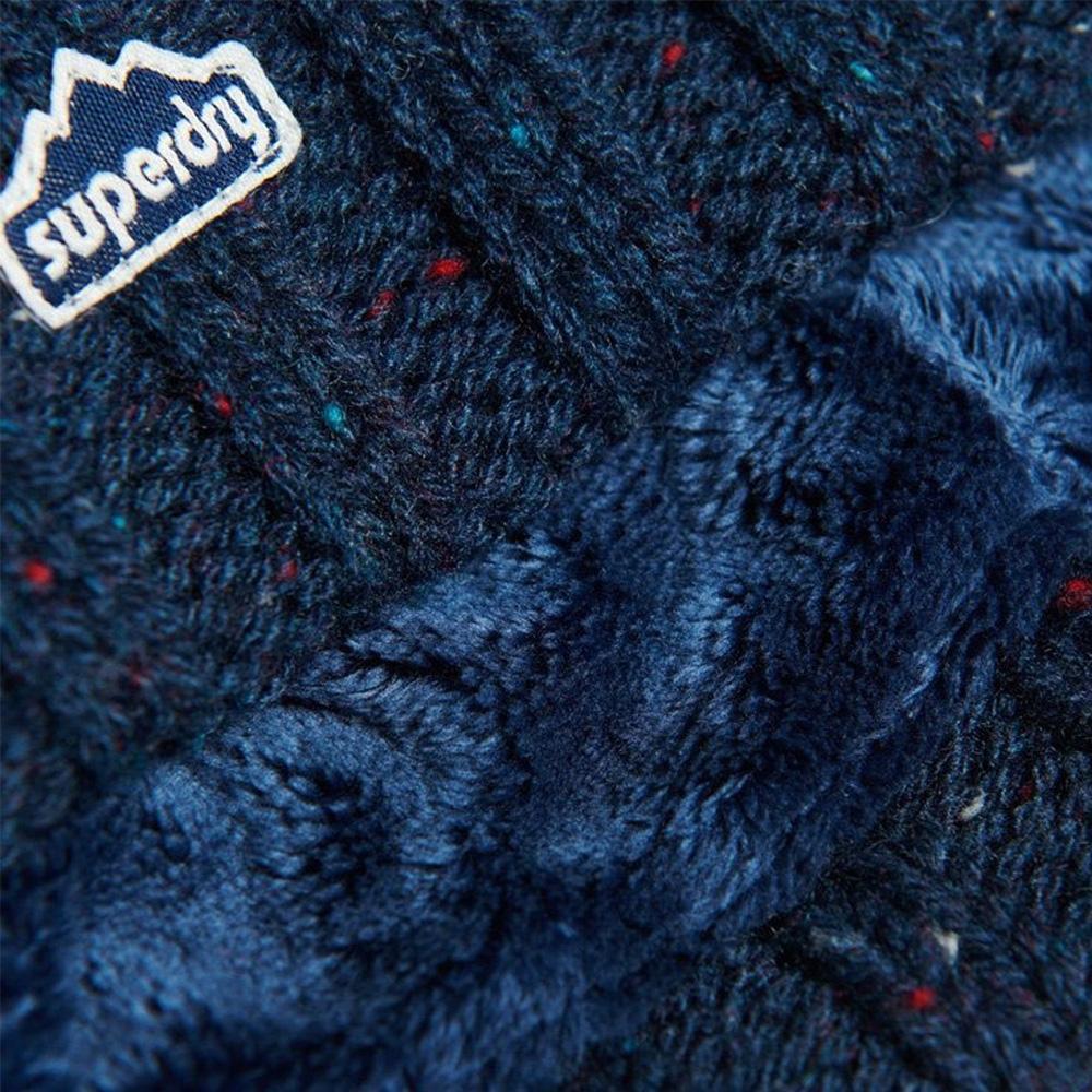 Bonnet Marine Femme Superdry Rib Knit Beanie 3/4