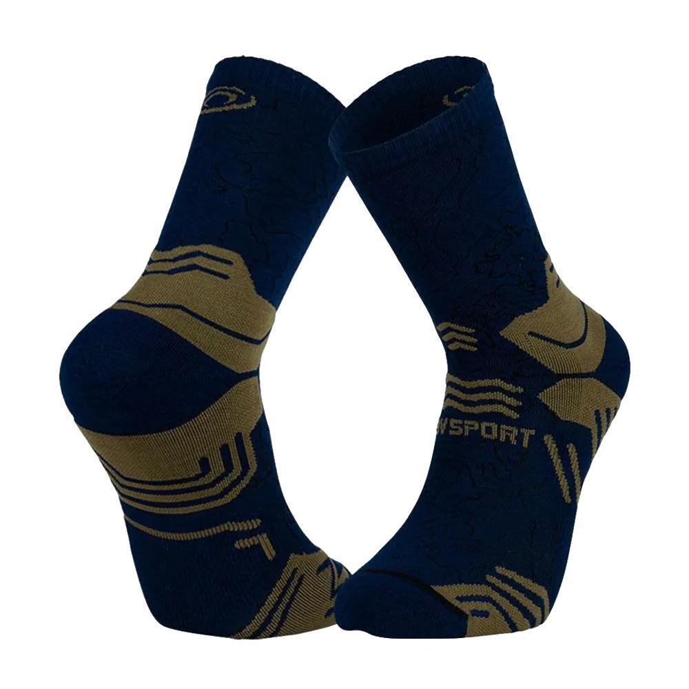 Chaussettes Bv Sport Trek GR Haute Lyocell Bleu / Kaki 2/3