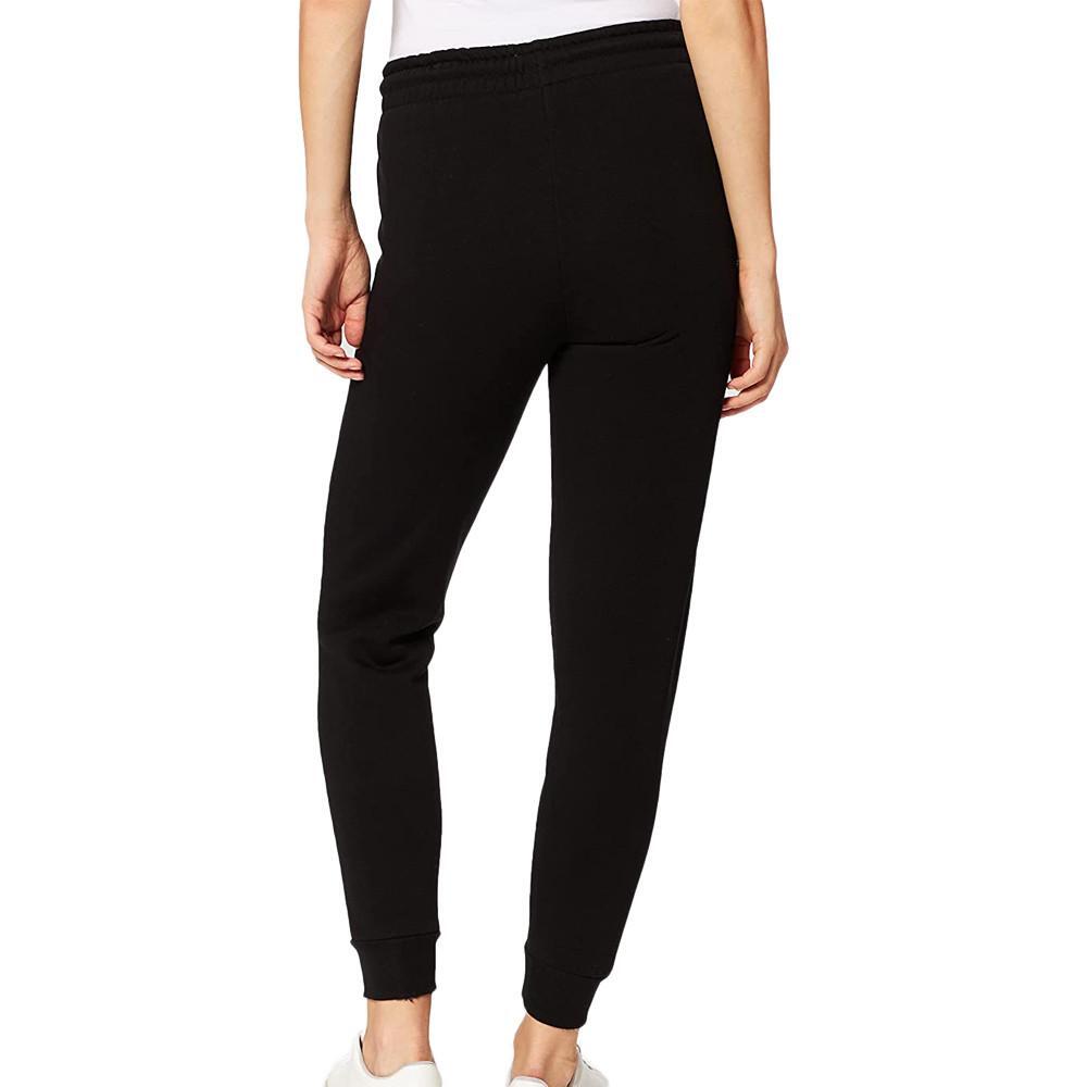 kappa pantaloni da donna in cotone nero da fitness 3/4