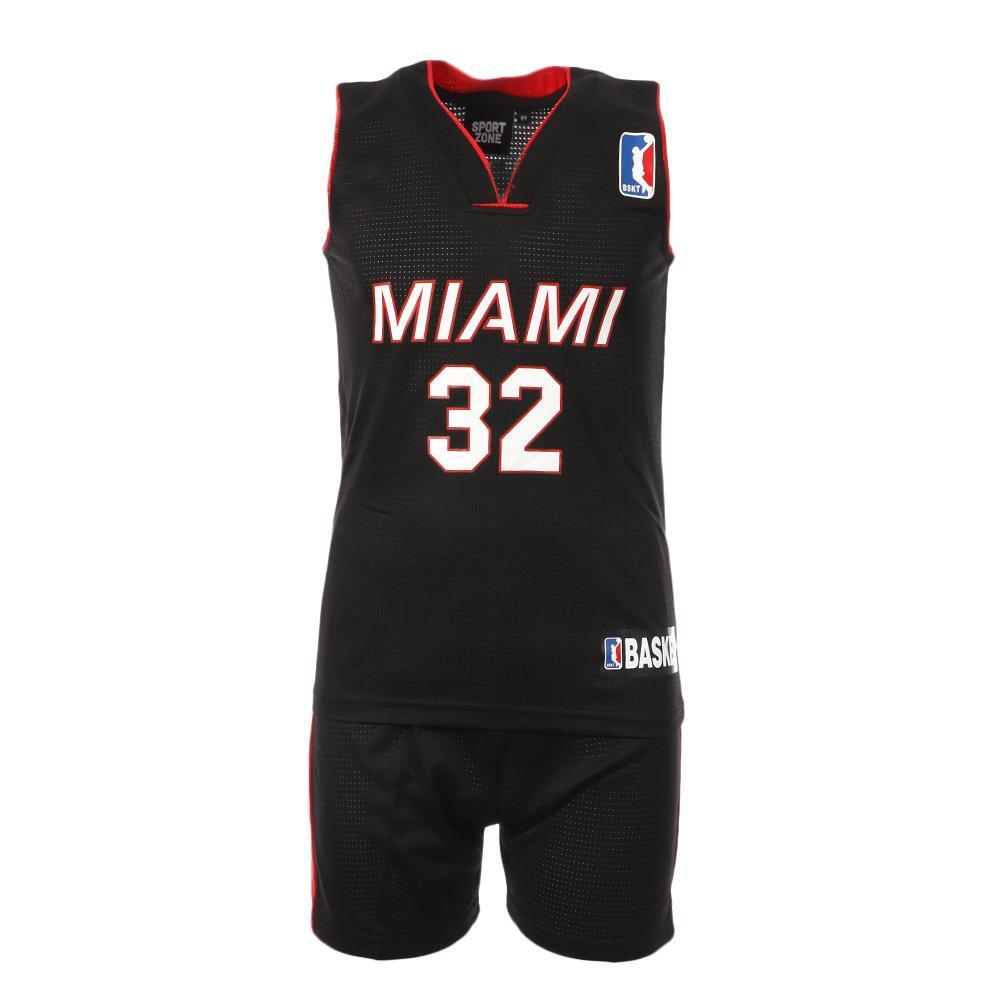 Completo Basket Junior Miami Heat Nero/Rosso Sport Zone 2/3