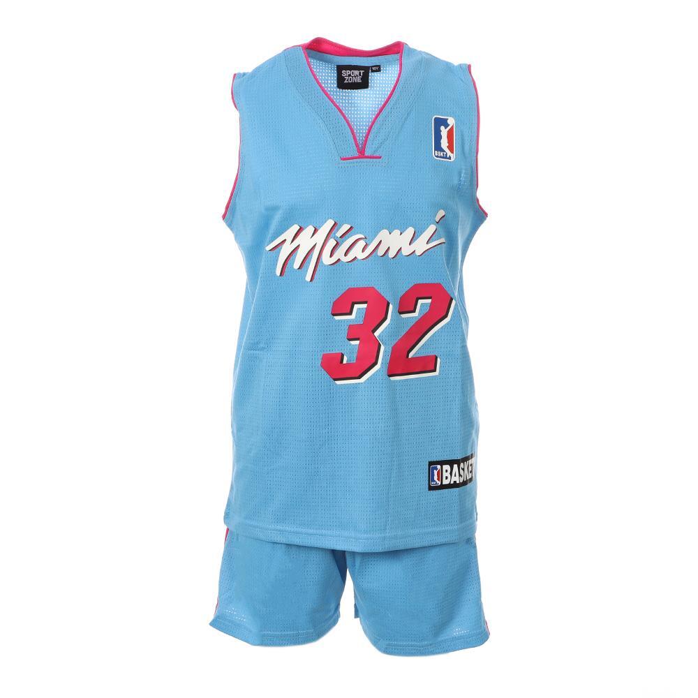Completo da basket Miami per bambini Sport Zone Blu/Rosa 2/3