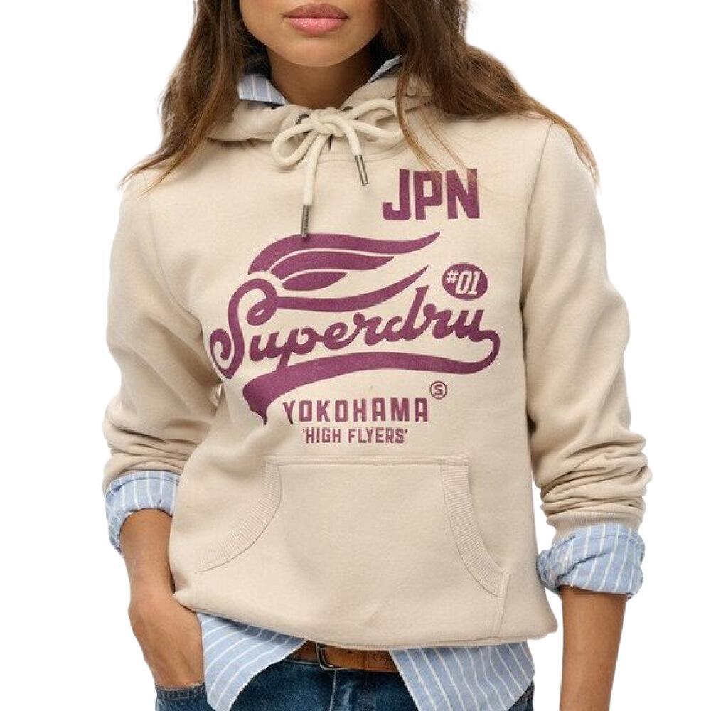 Superdry High Flyers Hoodie Beige für Damen 2/3