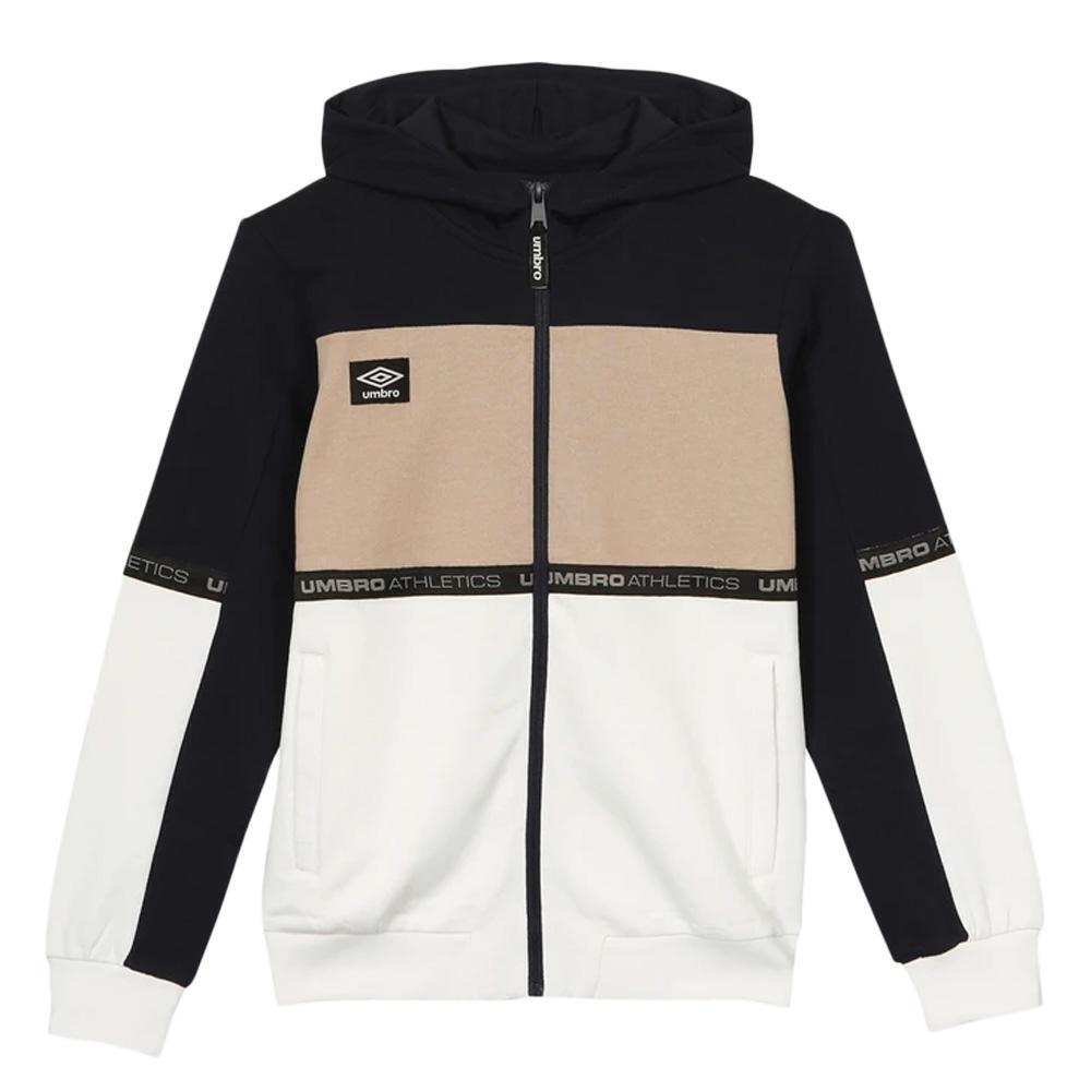 Sudadera Umbro con Cremallera para Niño - Azul Marino/Blanco 3/3