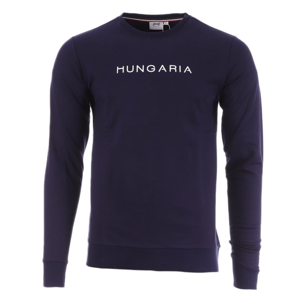 Felpa Uomo Hungaria Akan Blu Navy 2/3