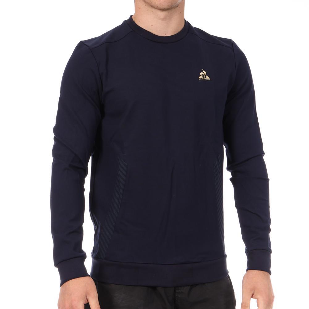Sudadera Negra de Terciopelo Le Coq Sportif para Hombre 2/5
