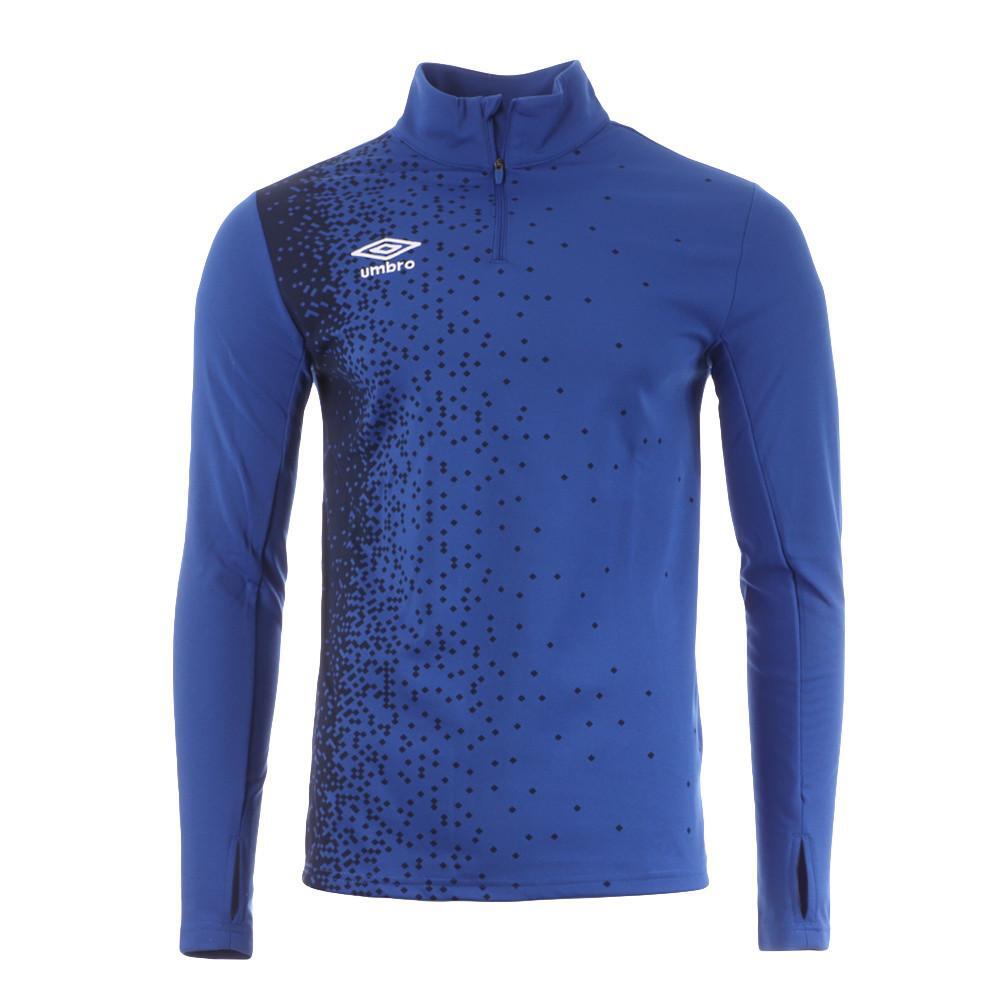 Felpa Uomo Umbro 1/2 Zip Blu 570330 2/3